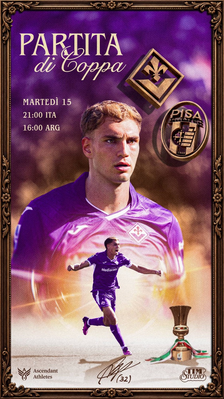 Fiorentina v Pisa — design per il match day